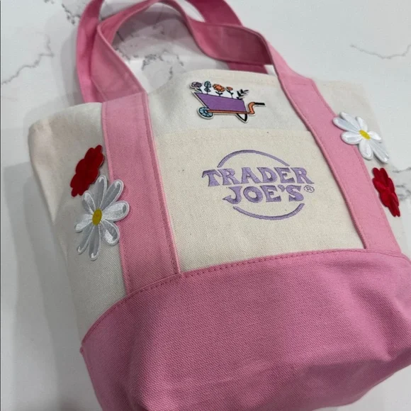 Trader Joe's Custom Decorated Mini Tote Bag - Picture 2 of 13